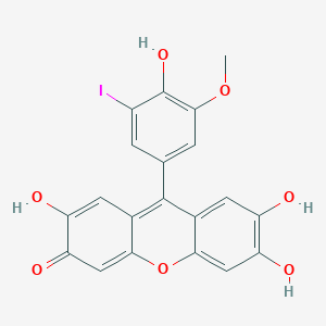 2,6,7-trihydroxy-9-(4-hydroxy-3-iodo-5-methoxyphenyl)-3H-xanthen-3-one