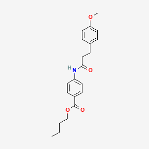 butyl 4-{[3-(4-methoxyphenyl)propanoyl]amino}benzoate