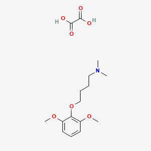 molecular formula C16H25NO7 B4039096 4-(2,6-dimethoxyphenoxy)-N,N-dimethylbutan-1-amine;oxalic acid 