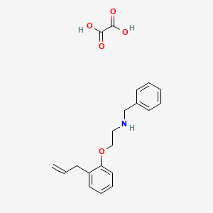 molecular formula C20H23NO5 B4039116 [2-(2-allylphenoxy)ethyl]benzylamine oxalate 