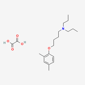 molecular formula C20H33NO5 B4039119 4-(2,4-dimethylphenoxy)-N,N-dipropylbutan-1-amine;oxalic acid 