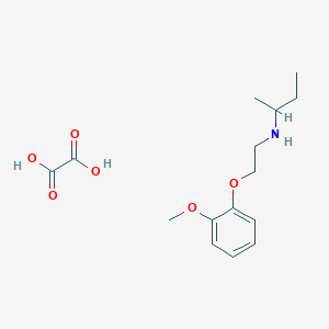 molecular formula C15H23NO6 B4039132 N-[2-(2-甲氧基苯氧基)乙基]-2-丁胺草酸盐 