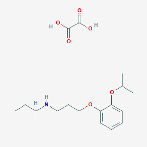 oxalic acid;N-[3-(2-propan-2-yloxyphenoxy)propyl]butan-2-amine