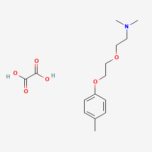 molecular formula C15H23NO6 B4039168 N,N-dimethyl-2-[2-(4-methylphenoxy)ethoxy]ethanamine;oxalic acid 