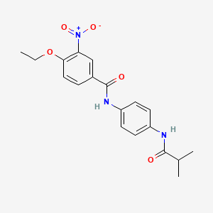 molecular formula C19H21N3O5 B4039173 4-ethoxy-N-[4-(isobutyrylamino)phenyl]-3-nitrobenzamide 