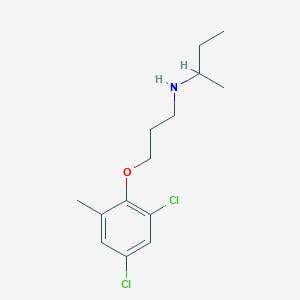 molecular formula C14H21Cl2NO B4039205 N-[3-(2,4-二氯-6-甲基苯氧基)丙基]-2-丁胺 