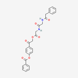 2-[4-(benzoyloxy)phenyl]-2-oxoethyl N-(phenylacetyl)glycylglycinate