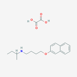 N-butan-2-yl-4-naphthalen-2-yloxybutan-1-amine;oxalic acid