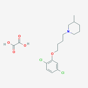 1-[4-(2,5-Dichlorophenoxy)butyl]-3-methylpiperidine;oxalic acid