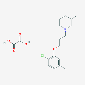 1-[3-(2-Chloro-5-methylphenoxy)propyl]-3-methylpiperidine;oxalic acid