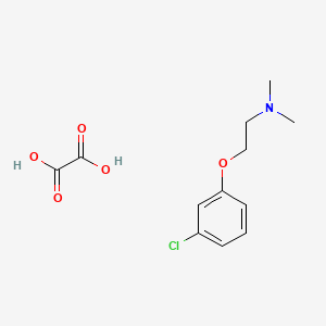 molecular formula C12H16ClNO5 B4039282 [2-(3-chlorophenoxy)ethyl]dimethylamine oxalate 