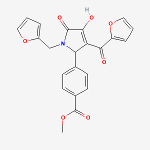 methyl 4-[3-(2-furoyl)-1-(2-furylmethyl)-4-hydroxy-5-oxo-2,5-dihydro-1H-pyrrol-2-yl]benzoate