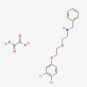 molecular formula C19H21Cl2NO6 B4039295 N-苄基-2-[2-(3,4-二氯苯氧基)乙氧基]乙胺草酸盐 