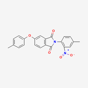 molecular formula C22H16N2O5 B4039302 2-(4-methyl-2-nitrophenyl)-5-(4-methylphenoxy)-1H-isoindole-1,3(2H)-dione 