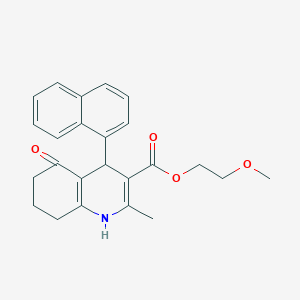 2-Methoxyethyl 2-methyl-4-(1-naphthyl)-5-oxo-1,4,5,6,7,8-hexahydroquinoline-3-carboxylate