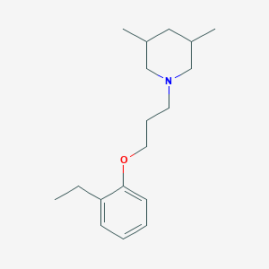 molecular formula C18H29NO B4039328 1-[3-(2-ethylphenoxy)propyl]-3,5-dimethylpiperidine 