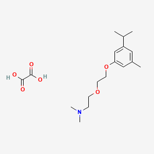 N,N-dimethyl-2-[2-(3-methyl-5-propan-2-ylphenoxy)ethoxy]ethanamine;oxalic acid