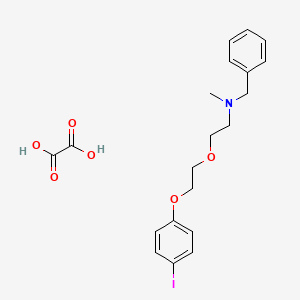 molecular formula C20H24INO6 B4039342 N-benzyl-2-[2-(4-iodophenoxy)ethoxy]-N-methylethanamine;oxalic acid 