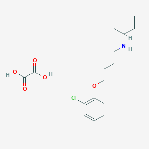 molecular formula C17H26ClNO5 B4039353 N-butan-2-yl-4-(2-chloro-4-methylphenoxy)butan-1-amine;oxalic acid 