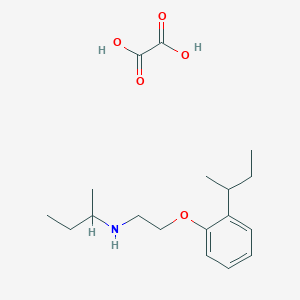 molecular formula C18H29NO5 B4039358 N-[2-(2-仲丁基苯氧基)乙基]-2-丁胺草酸盐 