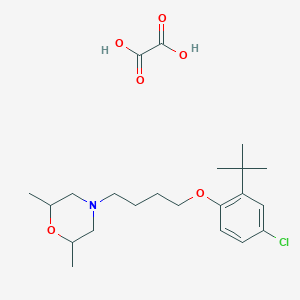 4-[4-(2-Tert-butyl-4-chlorophenoxy)butyl]-2,6-dimethylmorpholine;oxalic acid