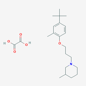 1-[3-(4-Tert-butyl-2-methylphenoxy)propyl]-3-methylpiperidine;oxalic acid