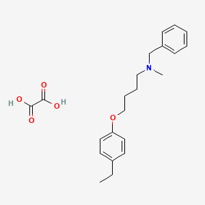 molecular formula C22H29NO5 B4039405 N-benzyl-4-(4-ethylphenoxy)-N-methyl-1-butanamine oxalate 