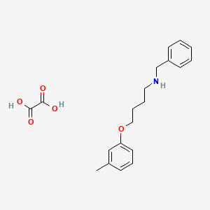 molecular formula C20H25NO5 B4039432 N-benzyl-4-(3-methylphenoxy)-1-butanamine oxalate 