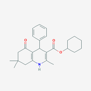 Cyclohexyl 2,7,7-trimethyl-5-oxo-4-phenyl-1,4,5,6,7,8-hexahydroquinoline-3-carboxylate