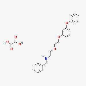 molecular formula C26H29NO7 B4039485 N-benzyl-N-methyl-2-[2-(3-phenoxyphenoxy)ethoxy]ethanamine;oxalic acid 