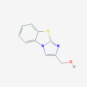 molecular formula C10H8N2OS B040395 (咪唑并[2,1-b]苯并噻唑-2-基)甲醇 CAS No. 114095-02-2