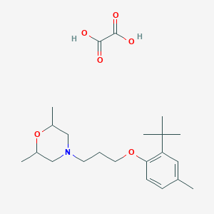 4-[3-(2-Tert-butyl-4-methylphenoxy)propyl]-2,6-dimethylmorpholine;oxalic acid