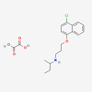 N-[3-(4-chloronaphthalen-1-yl)oxypropyl]butan-2-amine;oxalic acid