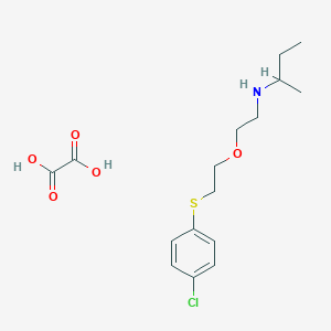 N-(2-{2-[(4-chlorophenyl)thio]ethoxy}ethyl)-2-butanamine oxalate