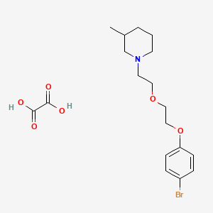 1-[2-[2-(4-Bromophenoxy)ethoxy]ethyl]-3-methylpiperidine;oxalic acid