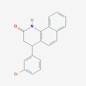 molecular formula C19H14BrNO B403953 4-(3-bromophenyl)-3,4-dihydrobenzo[h]quinolin-2(1H)-one 