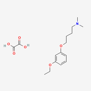 4-(3-ethoxyphenoxy)-N,N-dimethylbutan-1-amine;oxalic acid