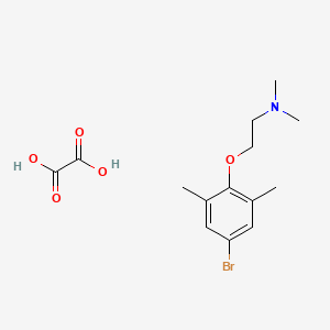 2-(4-bromo-2,6-dimethylphenoxy)-N,N-dimethylethanamine;oxalic acid