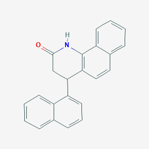 molecular formula C23H17NO B403956 4-(naphthalen-1-yl)-3,4-dihydrobenzo[h]quinolin-2(1H)-one 