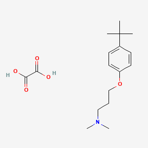 3-(4-tert-butylphenoxy)-N,N-dimethylpropan-1-amine;oxalic acid