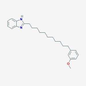molecular formula C25H34N2O B403957 2-{11-[3-(methyloxy)phenyl]undecyl}-1H-benzimidazole 