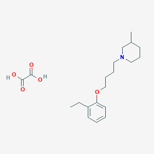 molecular formula C20H31NO5 B4039581 草酸1-[4-(2-乙基苯氧基)丁基]-3-甲基哌啶 