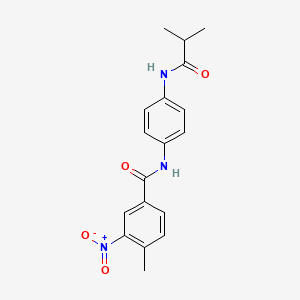 N-[4-(isobutyrylamino)phenyl]-4-methyl-3-nitrobenzamide