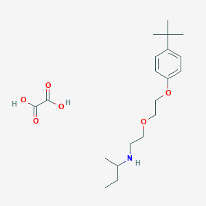 molecular formula C20H33NO6 B4039636 草酸 N-{2-[2-(4-叔丁基苯氧基)乙氧基]乙基}-2-丁胺 