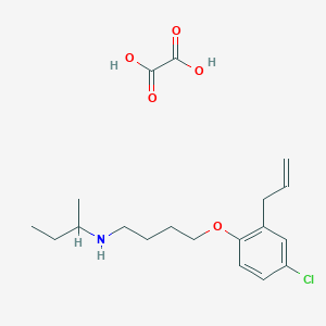 N-butan-2-yl-4-(4-chloro-2-prop-2-enylphenoxy)butan-1-amine;oxalic acid