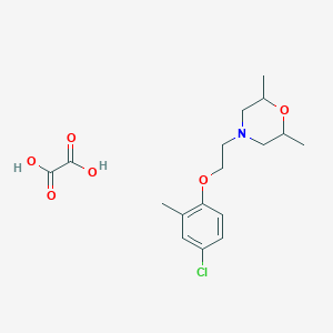 4-[2-(4-Chloro-2-methylphenoxy)ethyl]-2,6-dimethylmorpholine;oxalic acid