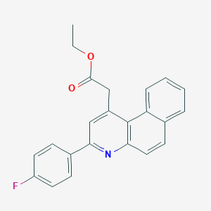 [3-(4-Fluoro-phenyl)-benzo[f]quinolin-1-yl]-acetic acid ethyl ester