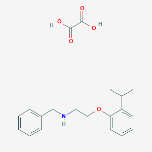 molecular formula C21H27NO5 B4039661 N-benzyl-2-(2-butan-2-ylphenoxy)ethanamine;oxalic acid 