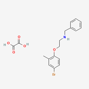 molecular formula C18H20BrNO5 B4039673 N-benzyl-2-(4-bromo-2-methylphenoxy)ethanamine oxalate 