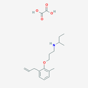 N-[3-(2-methyl-6-prop-2-enylphenoxy)propyl]butan-2-amine;oxalic acid